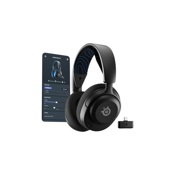 Steelseries Arctis Nova 5P Wireless Gaming Headset - Fekete