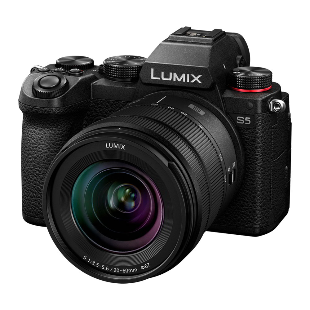 Panasonic Lumix S5 Digitális fényképezőgép + LUMIX S-R2060 KIT - Fekete (DC-S5KE-K)