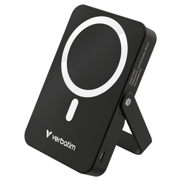 Verbatim Charge 'n' Go Magnetic Wireless Lithium polymer (LiPo) 10000 mAh Trådløs opladning Sort