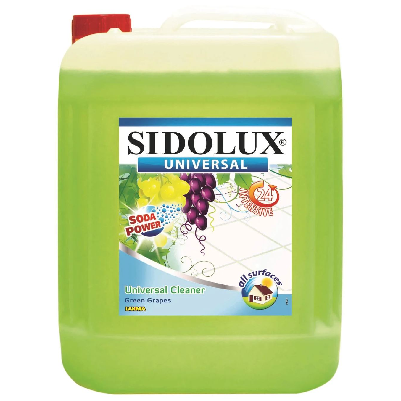 Sidolux Universal Soda Power Green Grapes padlótisztító 5L (5902986204302) (5902986204302)