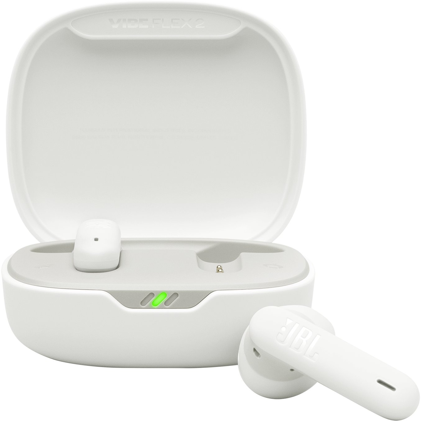 Слушалки JBL Vibe Flex 2 — JBLVFLEX2WHT, бели