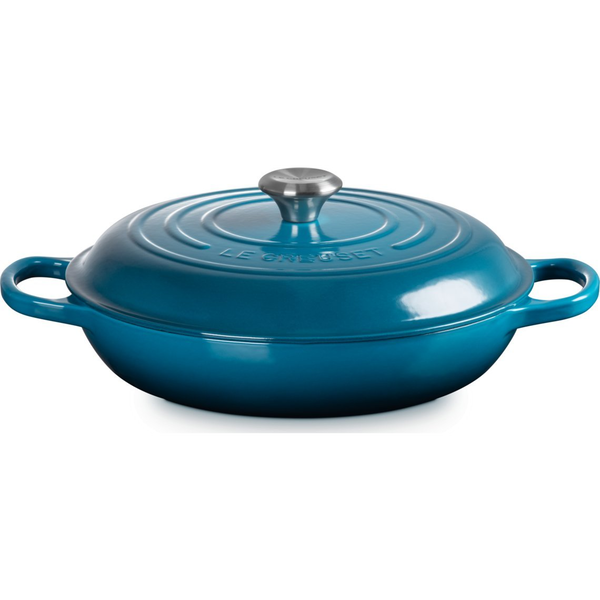 Le Creuset Signature Shallow Casserole round 30cm Deep Teal (21180306422430)