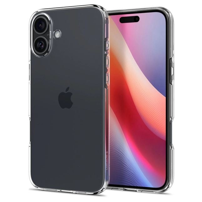 Spigen Crystal Flex iPhone 16 tok átlátszó (ACS08222) (ACS08222)