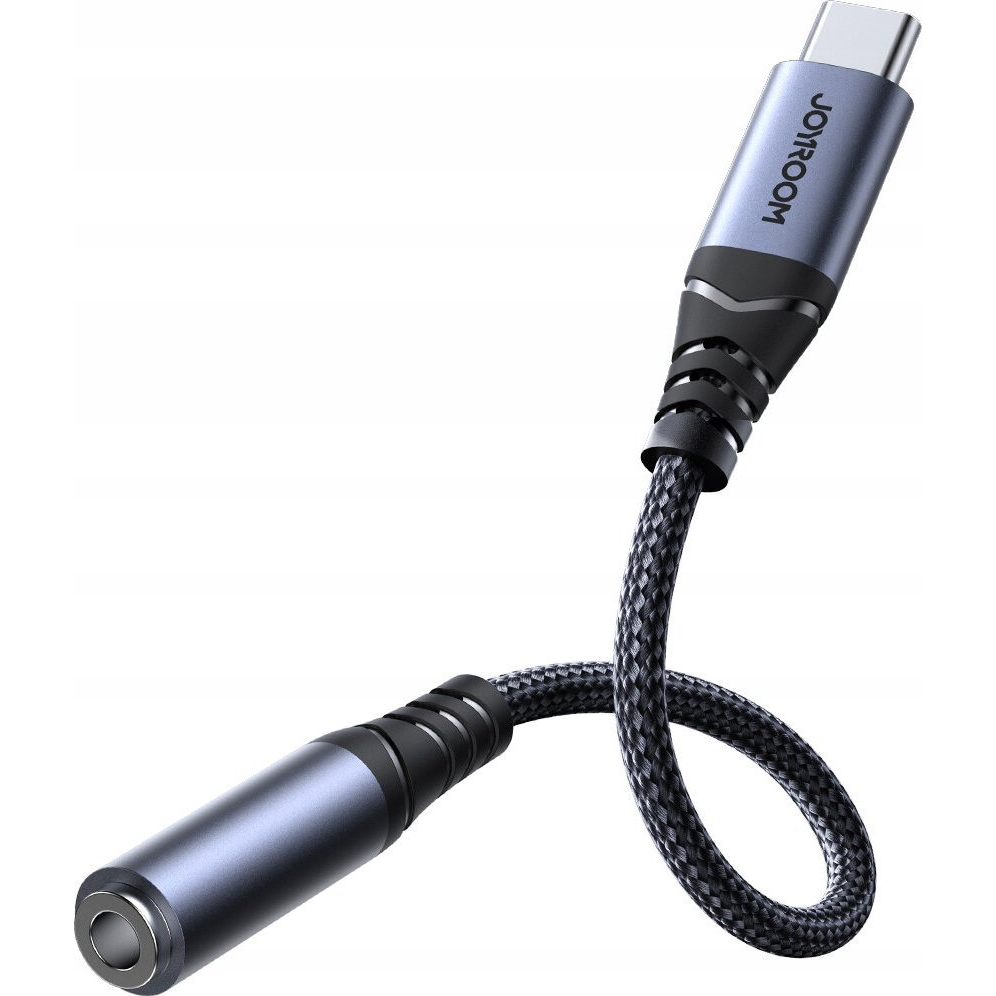 Audio adapter Joyroom SY-C01 Type-C to 3.5mm (black) (6956116773854)