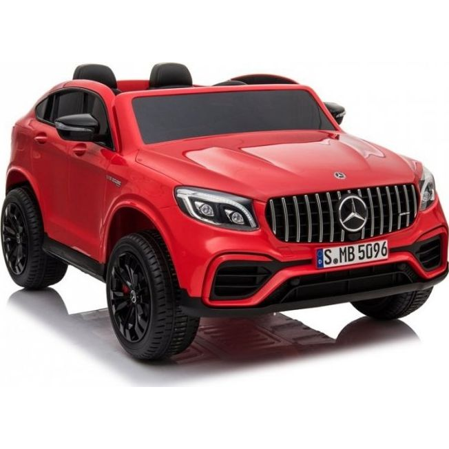 Mercedes-AMG GLC 4129 2 Személyes 12 V 4 Motoros 4x45 W Elektromos Kisautó - 2.4 GHz, Szülői Távirányítóval, Nyitható Ajtóval, EVA Kerekekkel, Lakkozott Piros (4129)