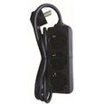  MicroConnect 3-way Schuko Socket 5M Black - GRU0035B