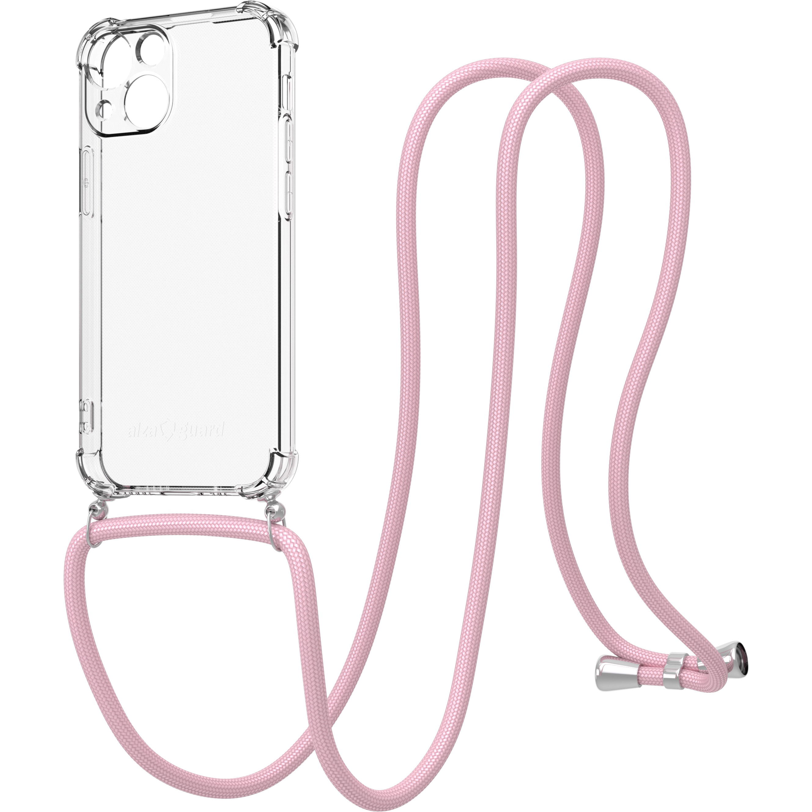 AlzaGuard Luxe Lanyard Case iPhone 13 Mini rózsaszín tok (AGD-PCL003P)