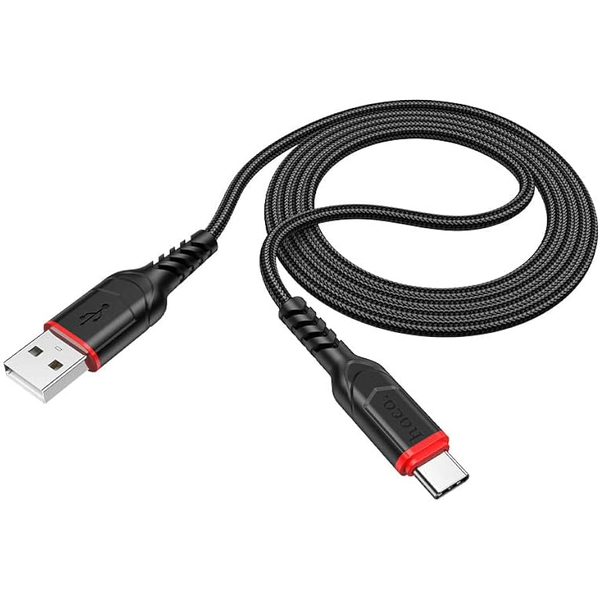 Kábel Hoco USB - USB typ C 2 m čierny