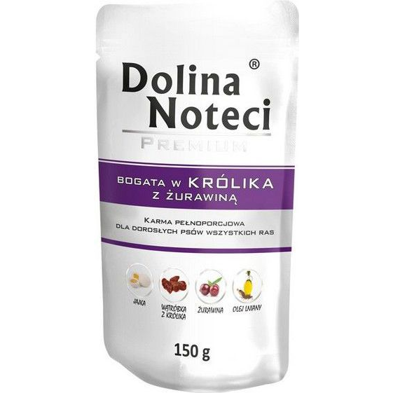  Dolina Noteci DOLINA NOTECI PIES KRÓLIK+ ŻURAWINA saszetka 150g
