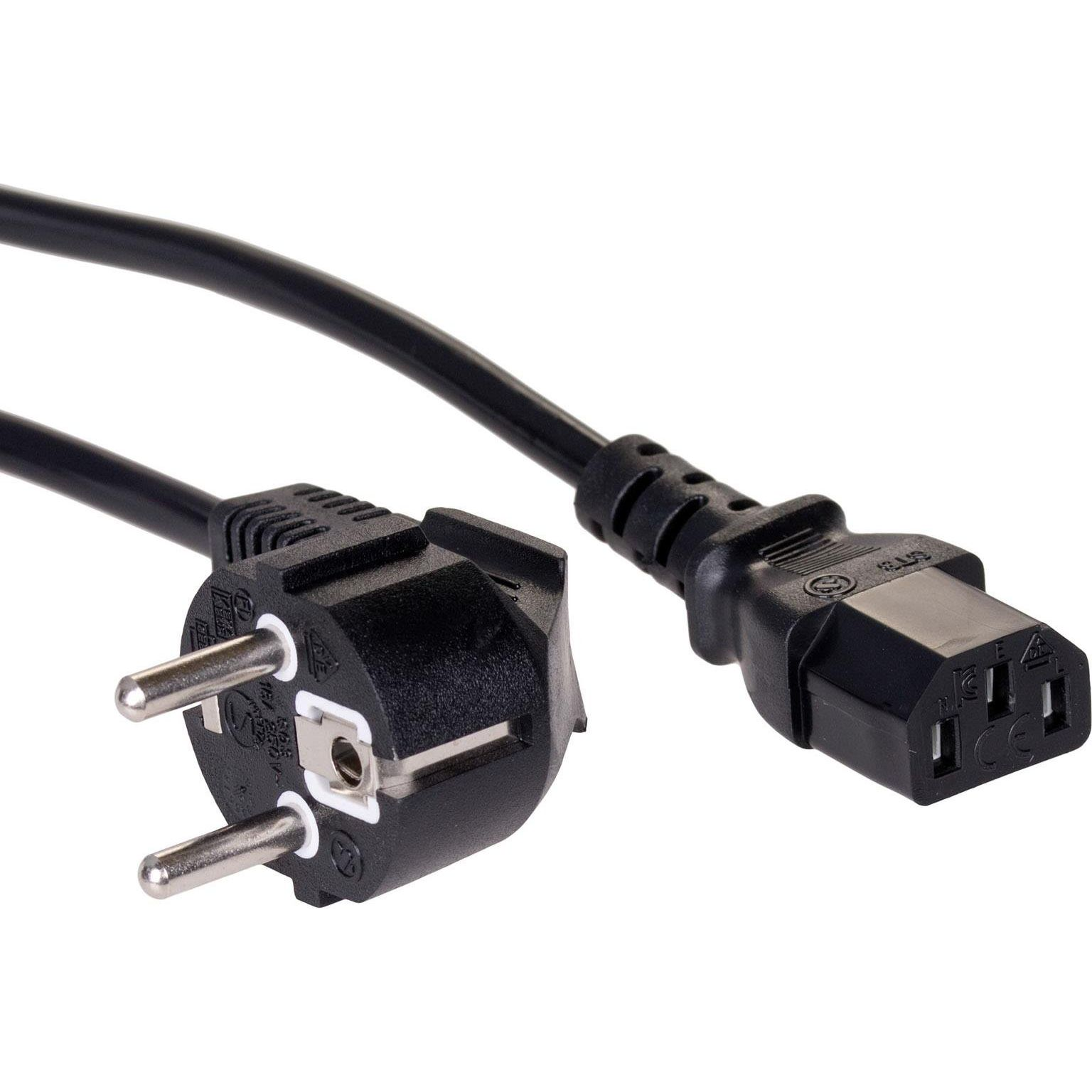 Akyga AK-PC-01A tápkábel Fekete 1,5 M CEE7/7 IEC C13 (AK-PC-01A)