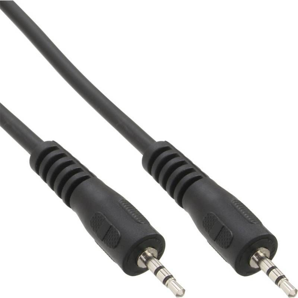 InLine 99936H audio kábel 1 m 2.5mm Čierna