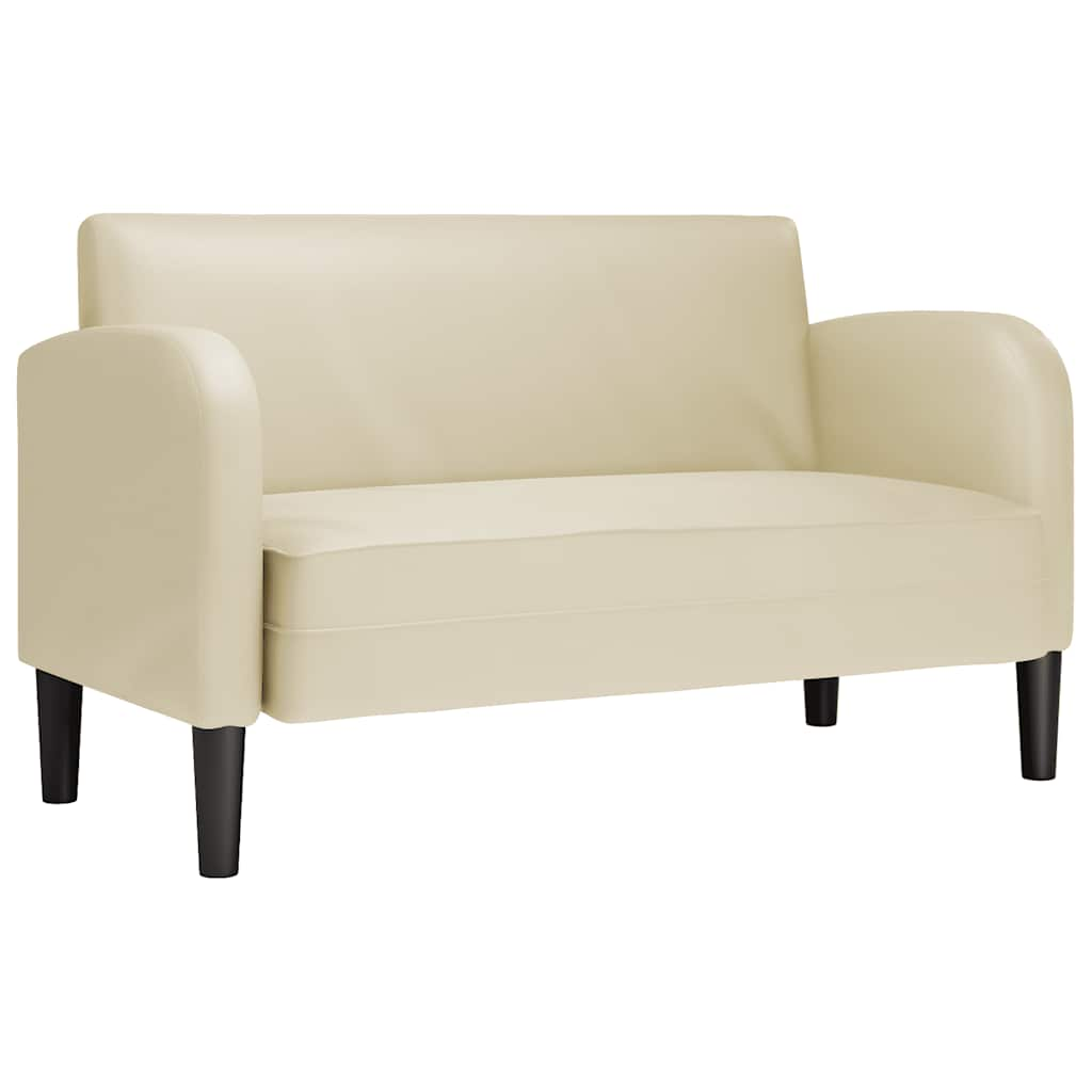 krém műbőr loveseat kanapé 110 cm (4100537)