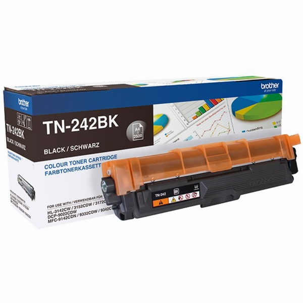 Brother TN-242BK tonerpatron 1 stk Original Sort