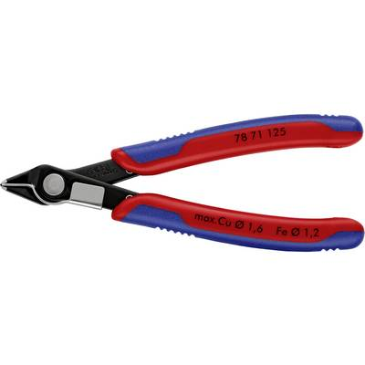 Electronic Super Knips, barnított, speciális szerszámacél fej, lágy/közepes huzal max.: O 1,6/1,2 mm, Knipex 78 71 125 (78 71 125)