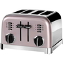 Мултифункционален тостер Cuisinart CUCPT180PIE 4 филийки, перлено розов