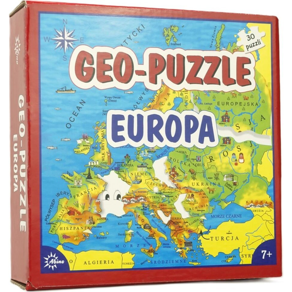 Abino Układanka edukacyjna Geo-Puzzle Europa