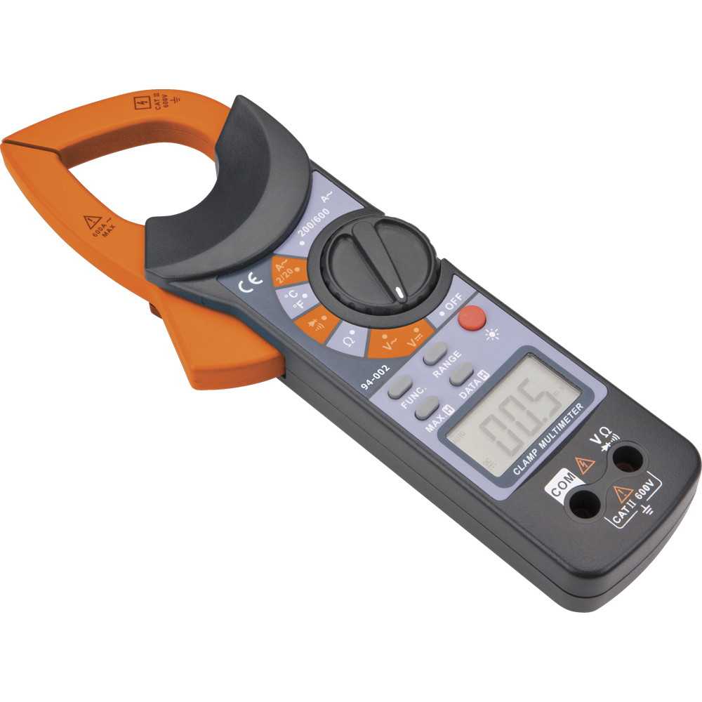 NEO Multiméter Digitális Lakatfogó, AC V, DC V, AC A, Ellenállás, Hőmérséklet, Dióda, Folytonosság (94-002)