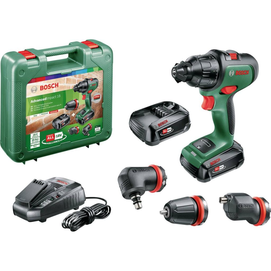 Bosch AdvancedImpact 18 akkus ütvefúró-csavarozó, 2db 2,5Ah-s akkuval (06039B510B) (06039B510B)