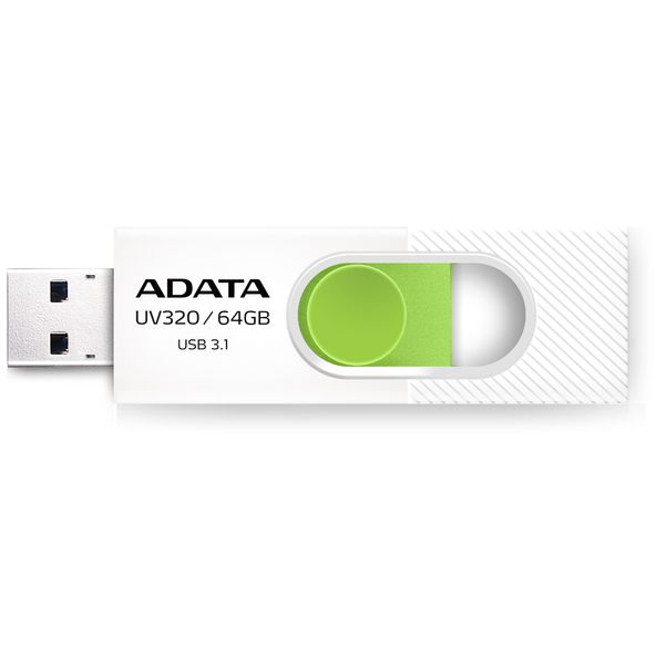 Pendrive 64GB Adata UV320 USB3.0 fehér-zöld (AUV320-64G-RWHGN)