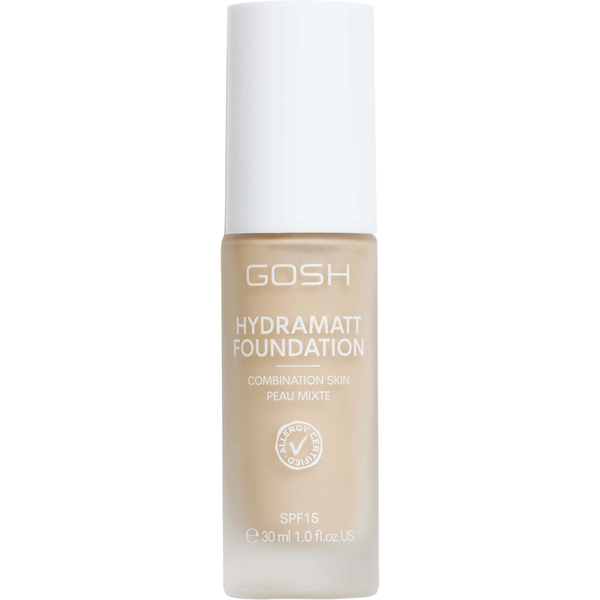 Gosh, Hydramatt, Matte, Liquid Foundation, 002N, Very Light, SPF15, 30 ml For Women