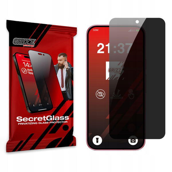 Szkło prywatyzujące GrizzGlass SecretGlass do Google Pixel 9a