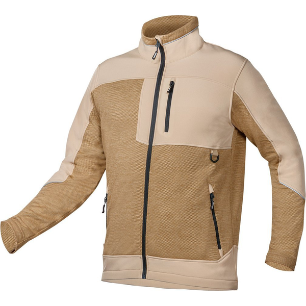OUTDOOR Softshell Pulóver, Bézs, XXXL Méret