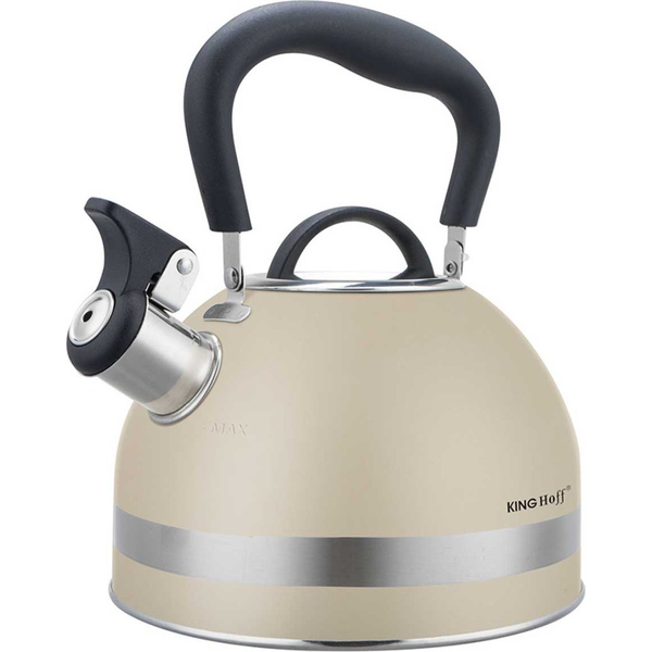 KingHoff KH-1854 Ceainic electric cu fluier 1,8 L bej