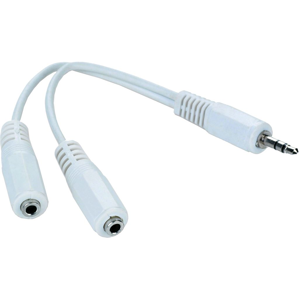 Gembird Cablexpert Adapter Stereo jack male 3.5 mm --> 2 x Stereo jack female 3.5 mm (CCA-415W) (CCA-415W)