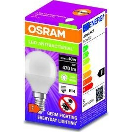 Osram P40/5,5W/470lm/4000K/E14 antibakteriális LED kisgömb izzó (355760,10)