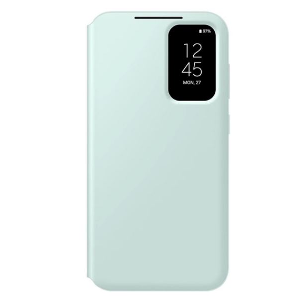 SAMSUNG tok álló (aktív FLIP, oldalra nyíló, átlátszó előlap) mentazöld [Samsung Galaxy S23 FE (SM-S711)] (EF-ZS711CMEGWW) (EF-ZS711CMEGWW)