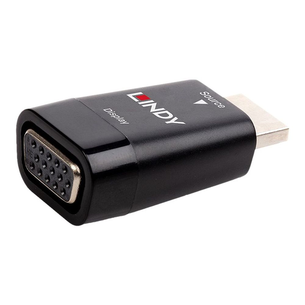 Lindy 38194 kabel kønsskifter HDMI Type A (Standard) VGA Sort