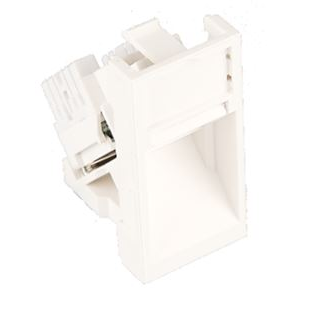 Nikomax Mosaic betét 22, 5x45mm, 1 portos, Cat 5e, modullal (NMC-PM1UD2-AH-WW) (NMC-PM1UD2-AH-WW)