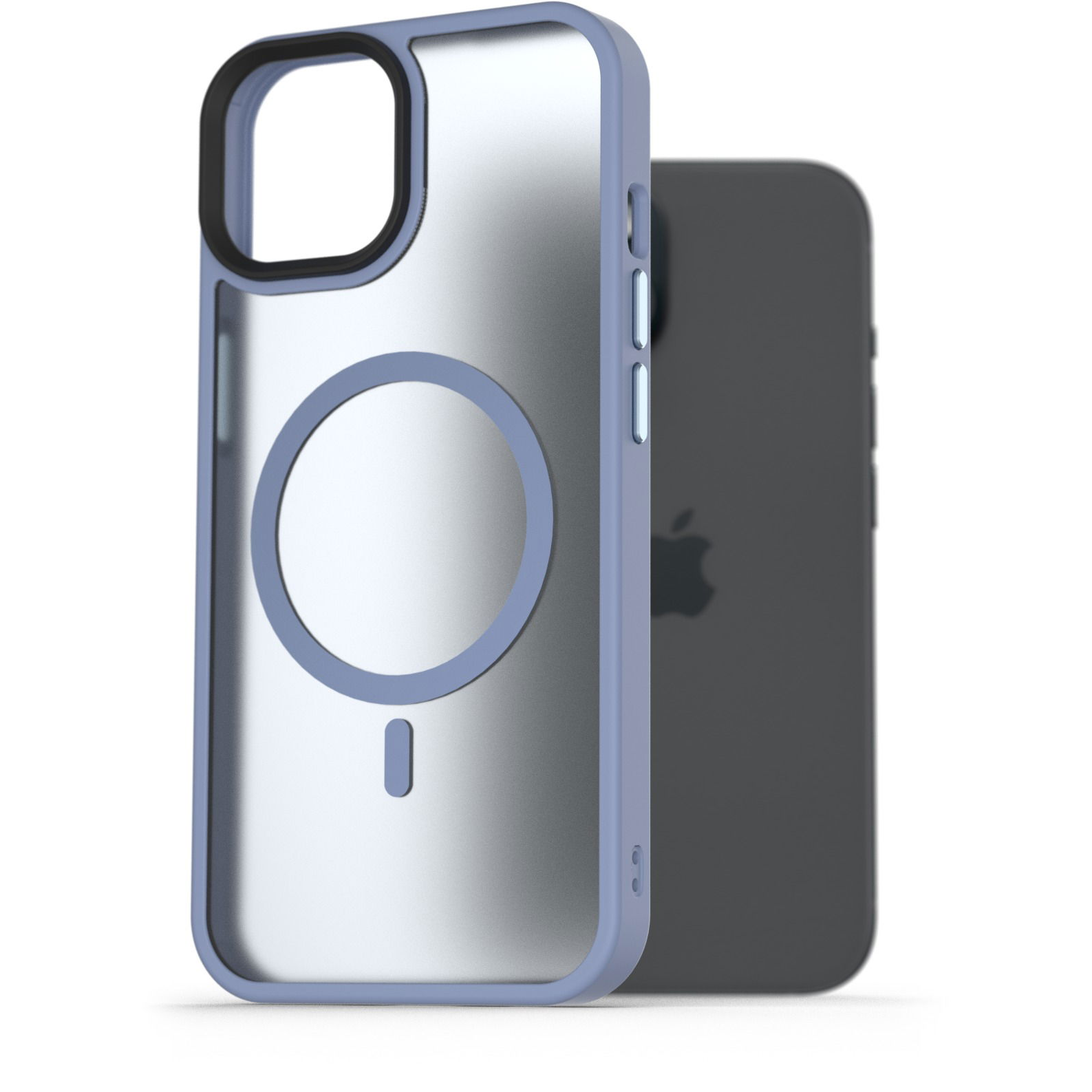 AlzaGuard Matte Case iPhone 15 MagSafe világoskék tok (AGD-PCMM4SL)