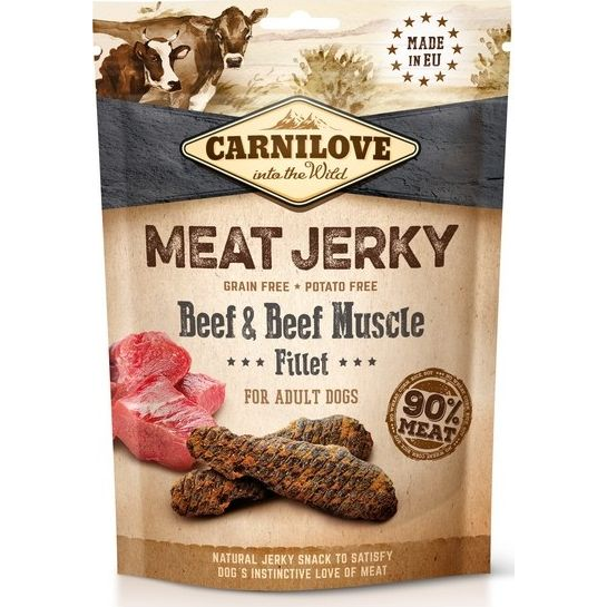 Carnilove Jerky Snack Beef with Beef Muscle Fillet - marha filé 100g (MS_18406)