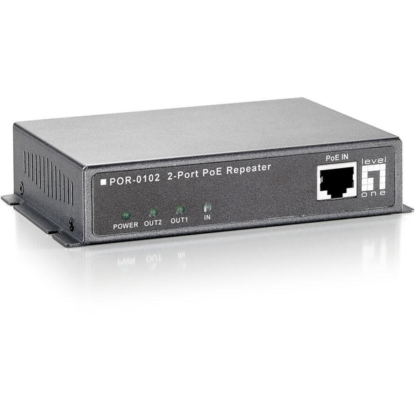 LevelOne POR-0102 netværk forlænger Netværksgentager Sort