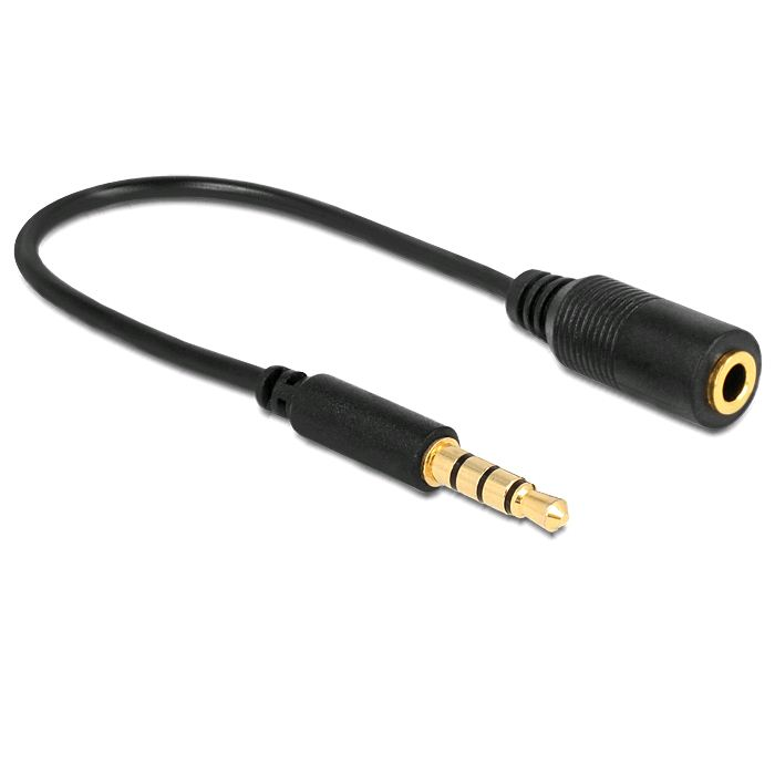 Delock sztereó jack Left-Right-Microphone-Ground --> Left-Right-Ground-Microphone (62498) (62498)