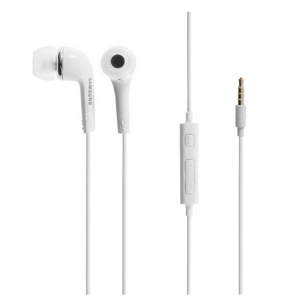 SAMSUNG fülhallgató SZTEREO (3.5mm jack, felvevő gomb, hangerő szabályzó) FEHÉR (EHS64AVFWE / GH59-11720A)