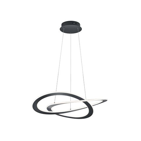 Trio 321710142 Oakland 52W 5650lm 3000K függesztett lámpatest antracit (t321710142)