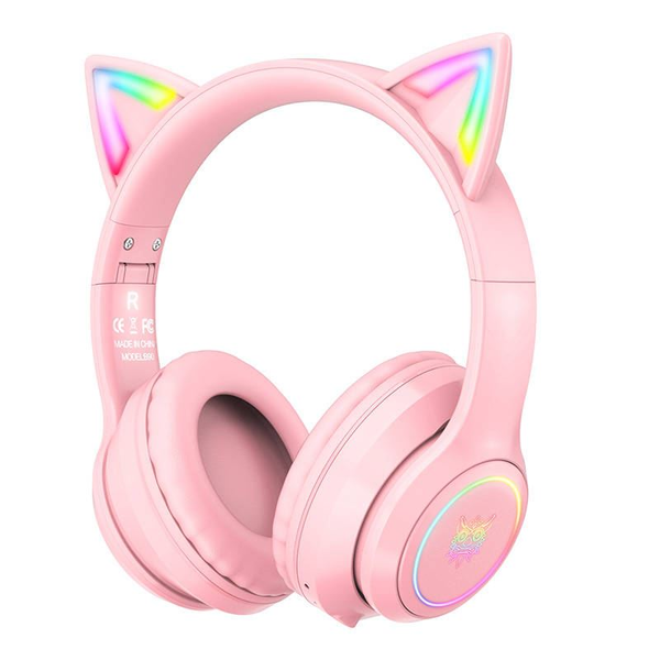 ONIKUMA SLUCHÁTKA HERNÍ BEZDRÁTOVÁ PŘES UŠI BLUETOOTH 5.0 RGB DO 10M
