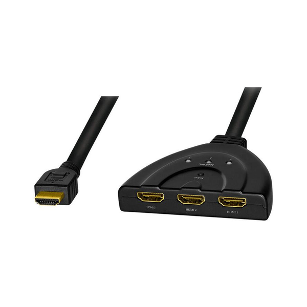 HDMI 4K switch LogiLink 3 porty, 4K, obousměrný pro domácí kino