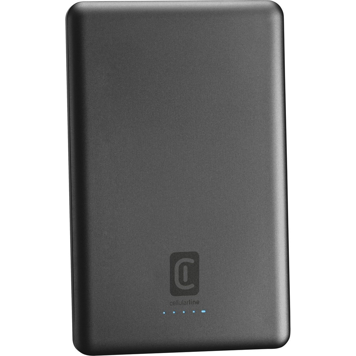 Cellularline 8018080471674 5000 mAh Vezeték nélkül tölthető Szürke (PBMAGSLIM5000WIRD)