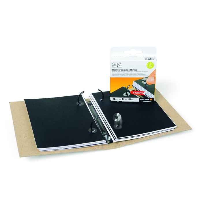 3L Lyukerősítő gyűrű PP (500 db) (3L8214-500)