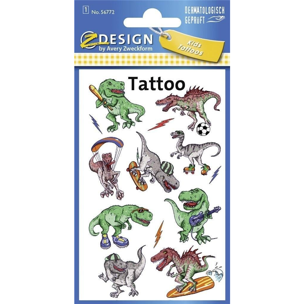 Avery 56772 dínók 1ív tetoválás (469326)