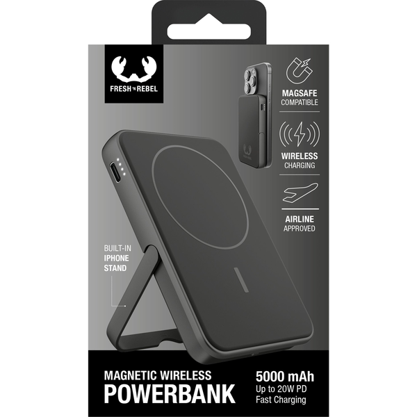 Hama Fresh 'n Rebel 5000 mAh mágneses power bank storm grey