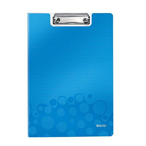 Leitz WOW Clipfolder with cover клипборд A4 Метал, Дунапрен Син