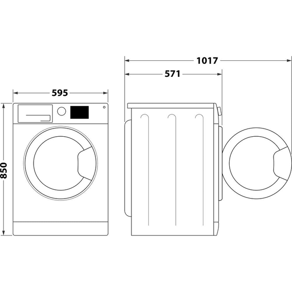 Whirlpool FFB 7269 WV PL vaskemaskine Front-læsning 7 kg 1200 rpm Hvid