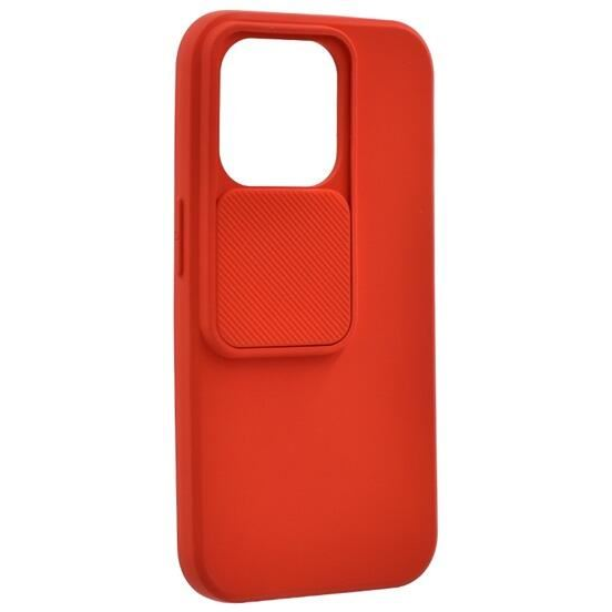 Gigapack Apple iPhone 14 Pro kameravédős szilikon tok matt piros (GP-130593) (GP-130593)