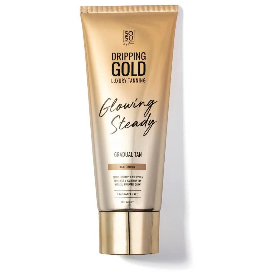 DRIPPING GOLD Glowing Steady - Gradual Tan, light / medium, 200ml (5391537260841)
