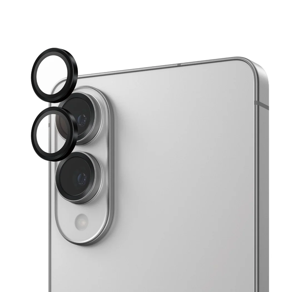 PanzerGlass ® Hoops® Black Camera Lens Protector Samsung S25 Edge Klar skærmbeskytter 1 stk