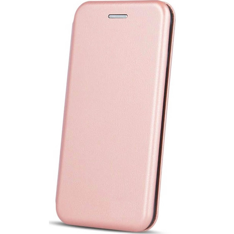 Apple iPhone 16 Pro, Oldalra nyíló tok, stand, Forcell Elegance, vörösarany (5907457779457)